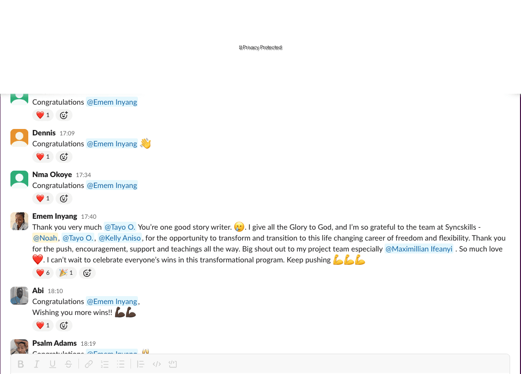 Emem's Westpac celebration